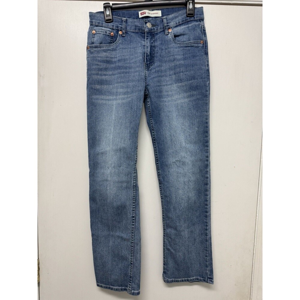 Levis Strauss 514 Jeans Girls Size 16 Reg Straight 28 x 28 Regular Blue Denim